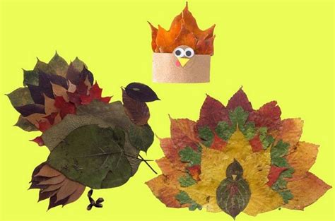 leaf turkey craft - Mitraland