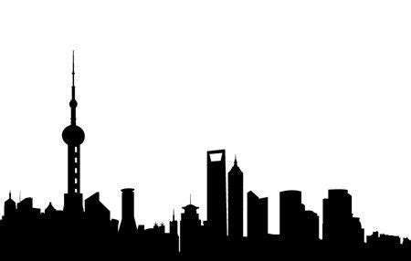 Shanghai skyline | Tattoos | Pinterest | Shanghai, Silhouette and ...