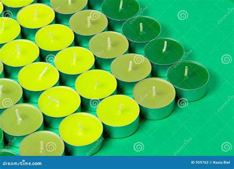 Green candles stock image. Image of spirit, candles, burn - 959763