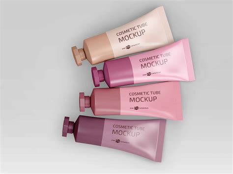 Free Cosmetic Tubes Mockup (PSD)