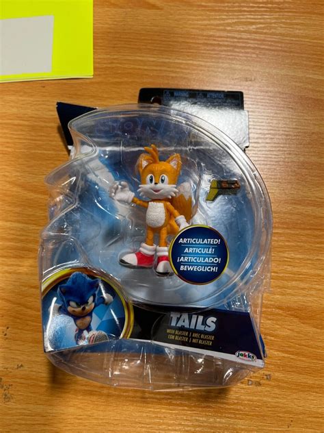 JAKKS Pacific Character Tails Sonic the Hedgehog 2 4" Action Figure ...