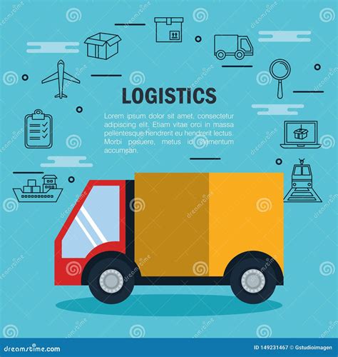 Shipping logistics design stock illustration. Illustration of glass ...