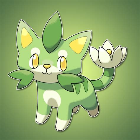 Cat Grass Type pokemon (Lilykit) | Pokemon, Digimons, Personagens