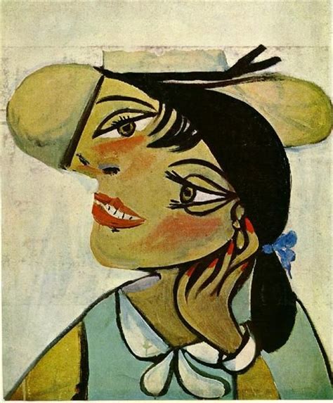 Portrait of woman in d`hermine pass (Olga) - Picasso Pablo | Pablo ...