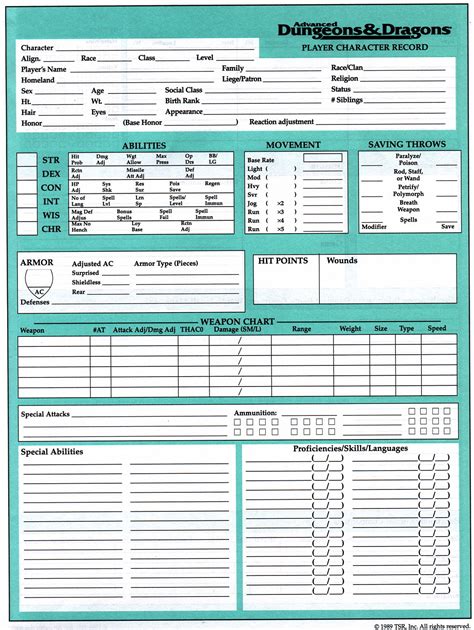 The Curse of the Dragonborn — The Evolution of D&D Character Sheets ...