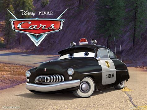 🔥 Download The Sheriff Police Car From Pixar S Cars Movie Wallpaper ...