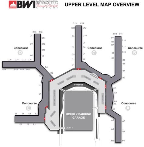 Baltimore-Washington Airport(BWI) Terminal Maps, Shops, Restaurants, Food Court 2024