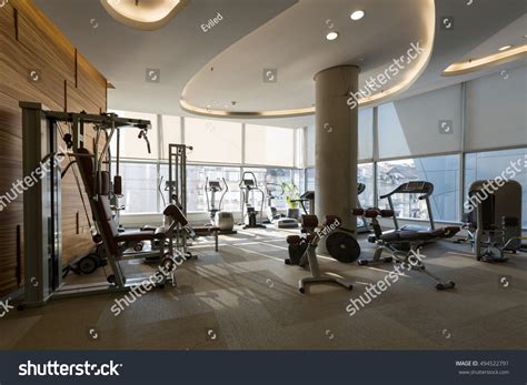 Interior Modern Hotel Gym Stock Photo 494522791 | Shutterstock