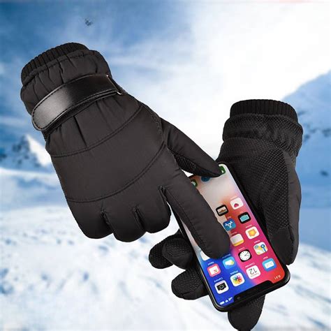 Warm Quick-Dry Winter Fleece-Lined Touch ScreenOutdoor Sports Gloves ...