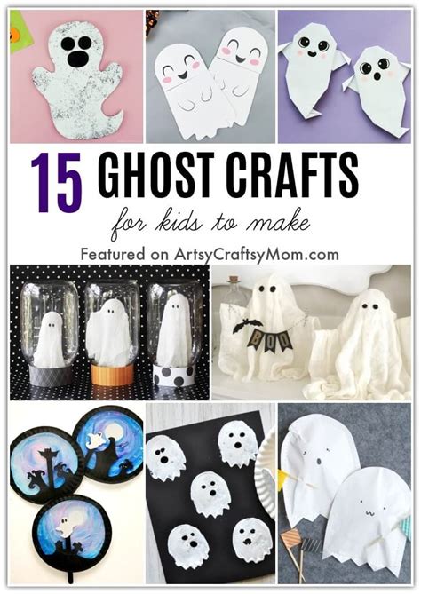 15 Cute and Goofy Ghost Crafts for Kids