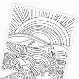 Ocean Waves Coloring Sheets sketch template