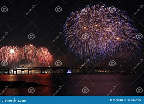 Busan International Firework Festival, Busan, Korea Stock Photo - Image ...