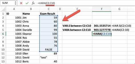 Excel Statistics Calculating The Variance Excelpedia - Riset