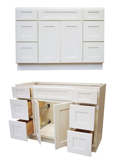 Elegant White Shaker Bathroom Vanities - RTA Kitchen Cabinets ...