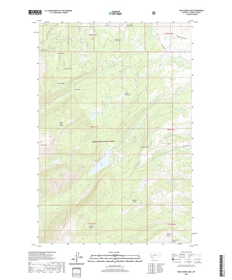 Rock Creek Lake Montana US Topo Map – MyTopo Map Store