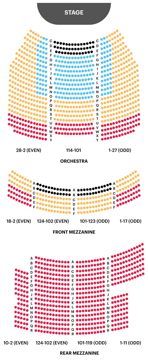 Brooks Atkinson Theatre Seating Plan | Elcho Table