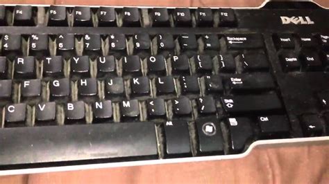 Dell keyboard Disassembly and cleaning - YouTube