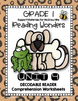 Unit 4 Wonders Decodable Reader Worksheets for 1st Grade | TpT