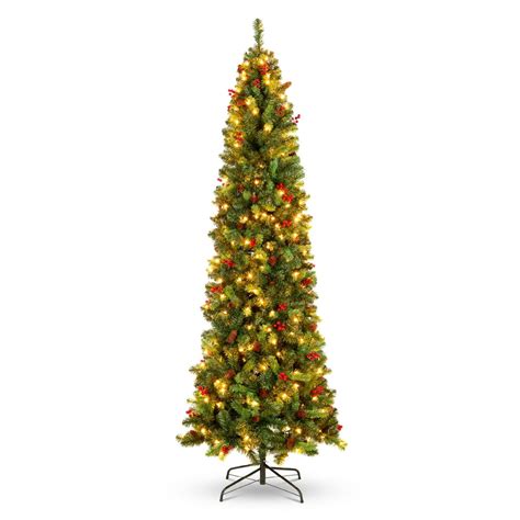 Best Choice Products 6ft Pre-Lit Pencil Christmas Tree Pre-Decorated Holiday Accent w/ 618 Tips ...