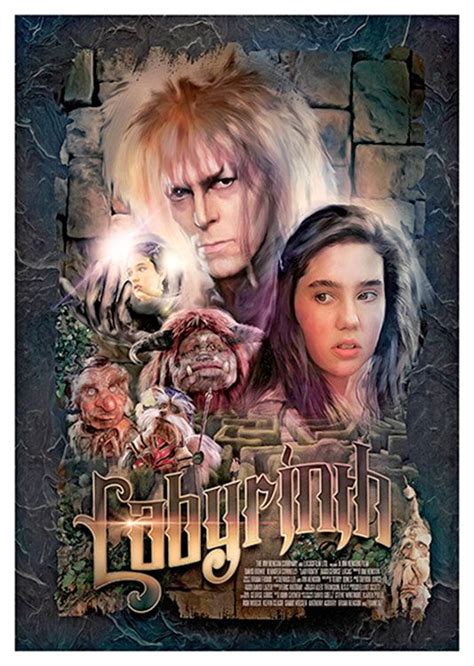 Labyrinth Movie Poster, available at 45x32cm. This poster is printed on ...