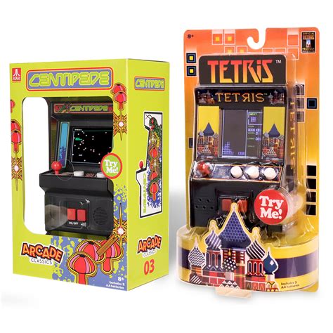 Arcade Classics - Tetris - Handheld Arcade Game and Arcade Classics - Centipede Mini Arcade Game ...