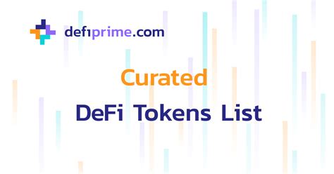 DeFi Tokens List