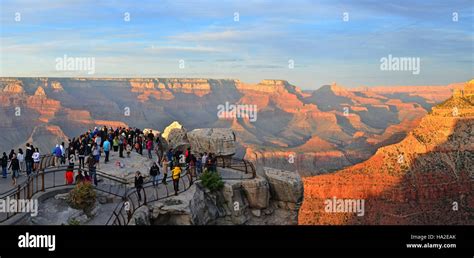 Grand Canyon Mather Point Sunset Stock Photo - Alamy