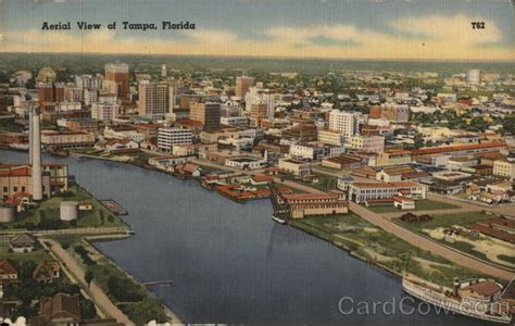 Aerial View Tampa, FL Postcard