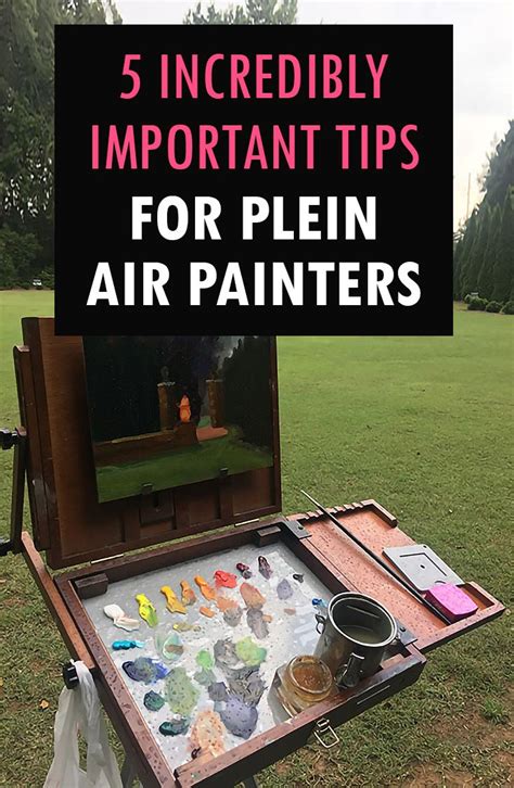 5 Plein Air Painting Tips for Beginner & Intermediate Painters | Watercolor art lessons, Oil ...