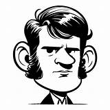 Caricature Of A Guy With sideburns  Premium AI Generated Vector sketch template