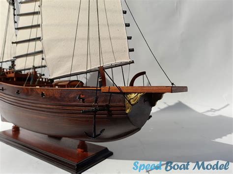 Chinese Junk Dark Wood Tall Ship Model 27.5" - Boat Model