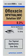 Ofloxacin Ophthalmic Solution, 0.3%, 5ML OPHTHALMIC SOLUTION (BOTTLE)