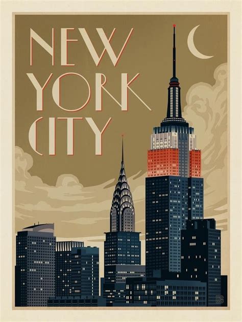 New York City | Carteles de viajes vintage, Carteles vintage, Carteles ...