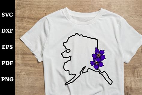 Alaska State Flower SVG - Alaska SVG