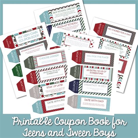 39 Printable Coupons for Tweens and Teenagers, Gifts Forteenagers ...