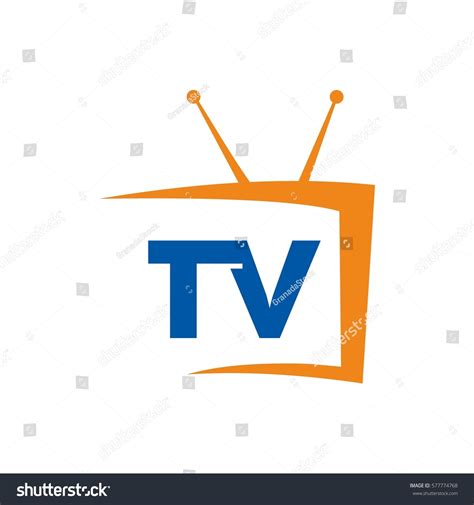 Tv Icon Logo Design Stock Vector 577774768 - Shutterstock