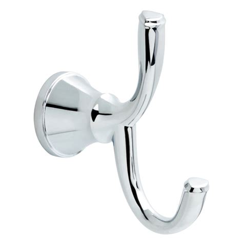 DELTA Lorain 2-Hook Polished Chrome Towel Hook at Lowes.com