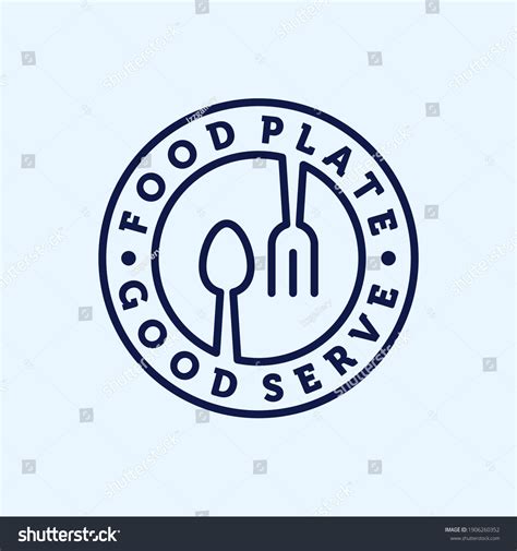 Restaurant Cafe Line Art Modern Logo Stock Vector (Royalty Free ...