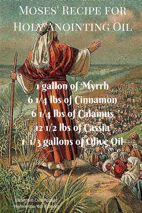 Cool facts about Moses' Recipe for Holy Anointing Oil! | Revelation ...