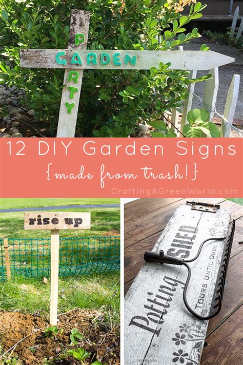 12 DIY Garden Signs Made from Trash - Crafting a Green World