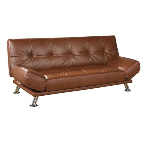 ORE International R8114ALM Leather Futon Sofa Bed