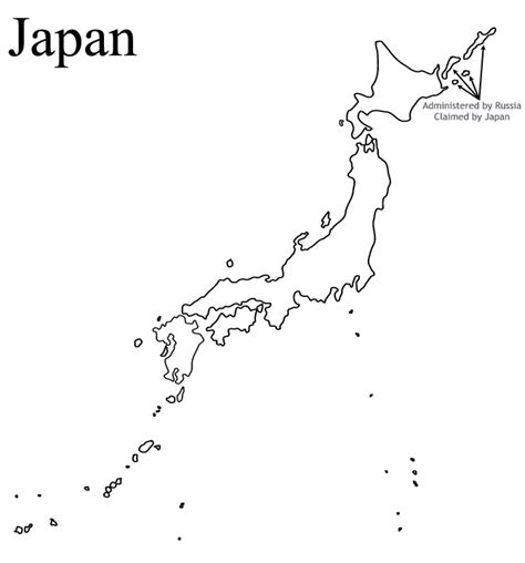 4 Best Images of Printable Outline Map Of Japan - Japan Map Outline ...