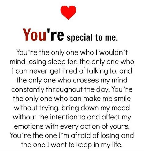 You're the only person who has ever understood me on the level that you ...