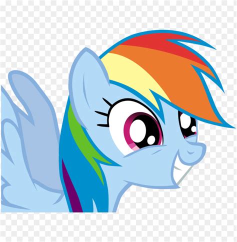 Mlp Rainbow Dash Smile PNG Transparent With Clear Background ID 71615 ...