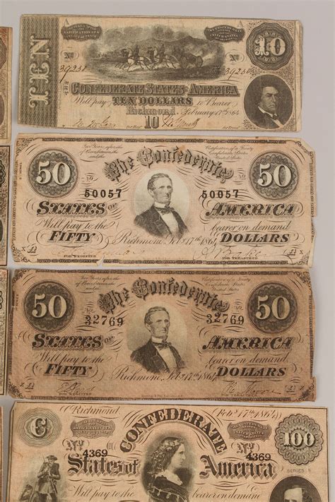 Lot 658: Collection of Obsolete Confederate Currency | Case Auctions