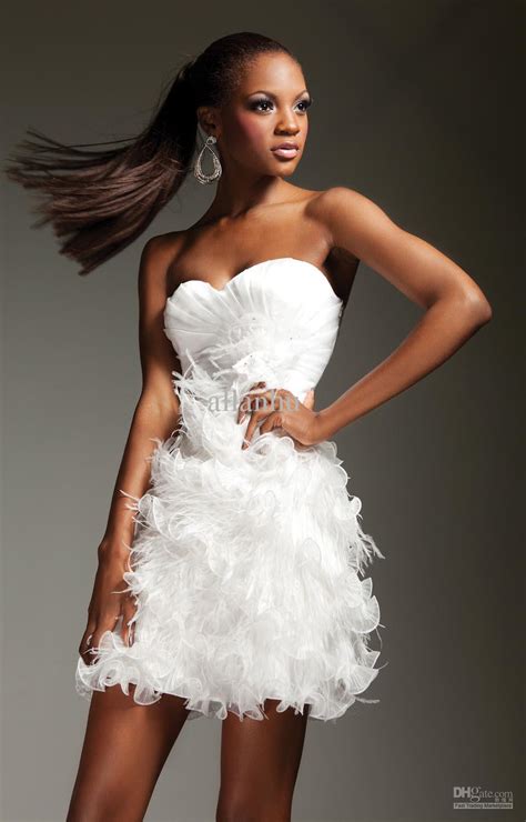 White Party Dresses Cocktail - Dress Ty