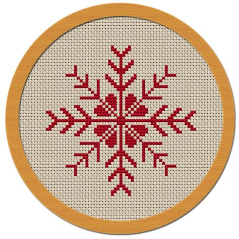 Holiday Snowflake Cross Stitch Pattern PDF File - Etsy