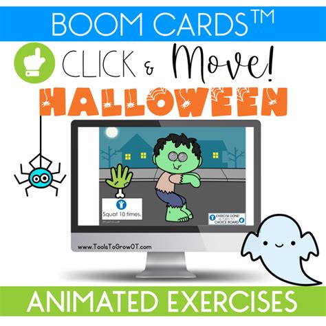 Boom Cards: Animated Halloween Exercises – Shop Tools To Grow