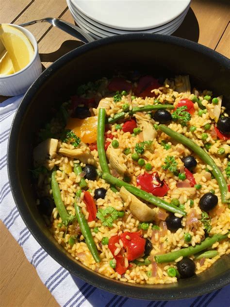 A Veggie Paella Recipe Evocative of Hot and Lazy Spanish Meals. Salud!