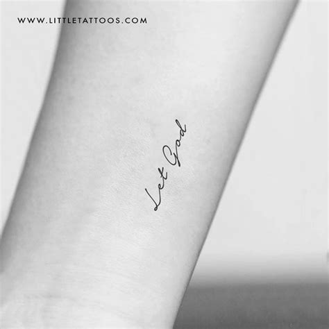 Let God Temporary Tattoo - Set of 3 – littletattoos